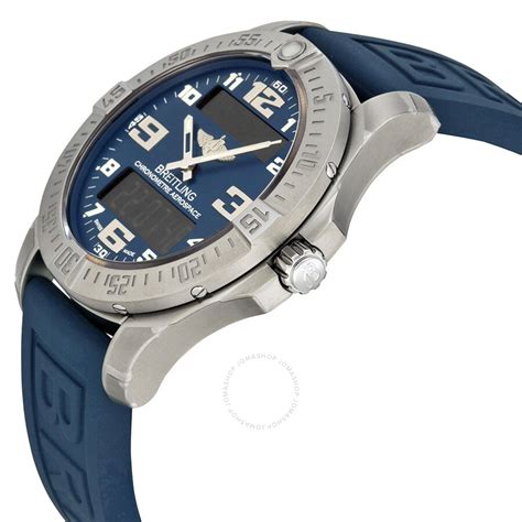 breitling blue strap aerospace|20mm blue rubber watch strap.